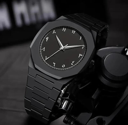 Men's Black Stainless Steel Chain Best Watch - Durable and Stylish