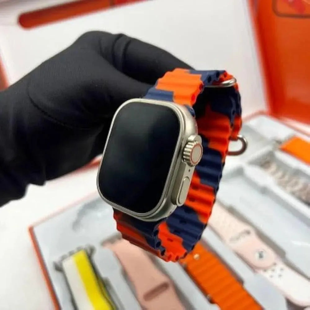 Ultra Smart Watch with 7-in-1 Straps Multicolor